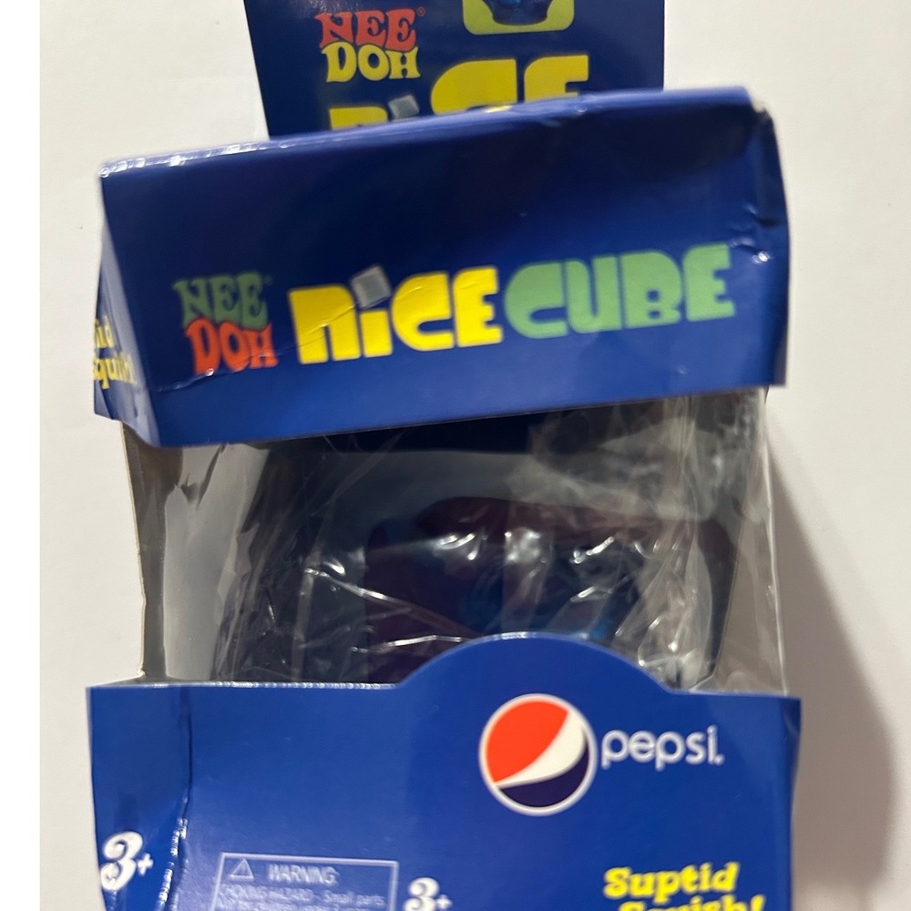 Schylling NeeDoh Nice Cube Pepsi Edition Blue Squishy Fidget Toy Schylling